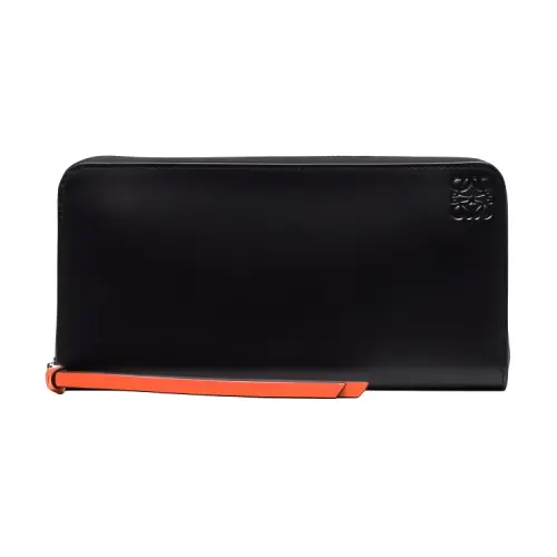 LOEWE Cow Leather Wallet Women's Black