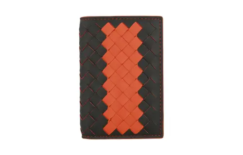 Bottega Veneta Leather Wallet Regular Women's Orange
