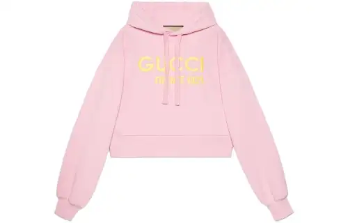 GUCCI Pre Owned Logo embroidered Hoodie