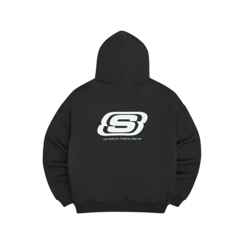 Skechers Colorful Sweatshirts Women's Carbon Black/0018 Hooded Moderate Regular
