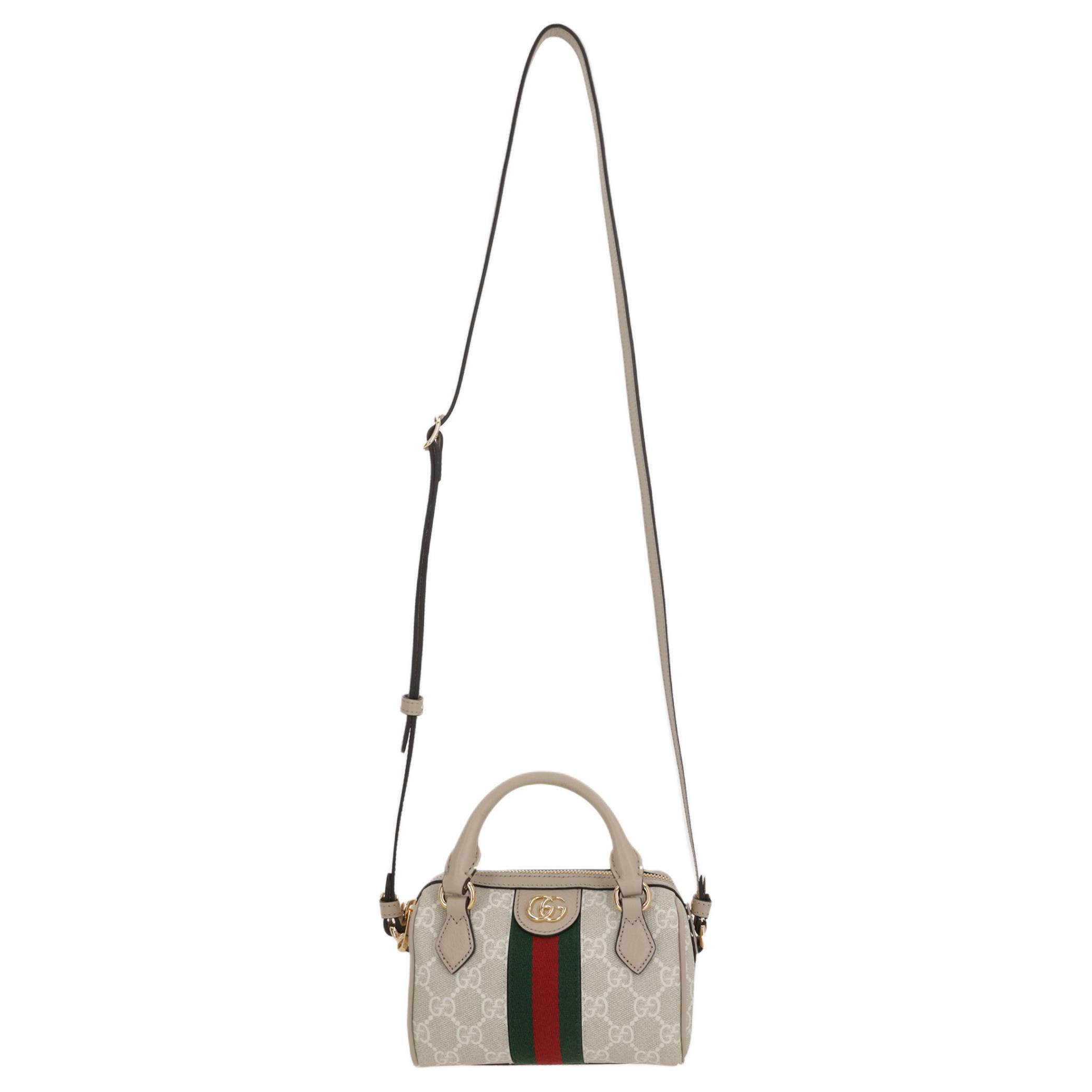 Женская сумка Gucci Ophidia (бежево-овсяная)