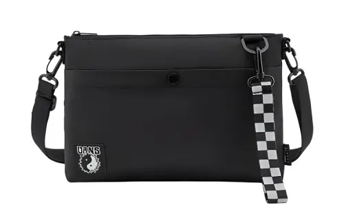 Vans Canvas Shoulder Bag, Crossbody Bag, Canvas Bag Regular Unisex Black