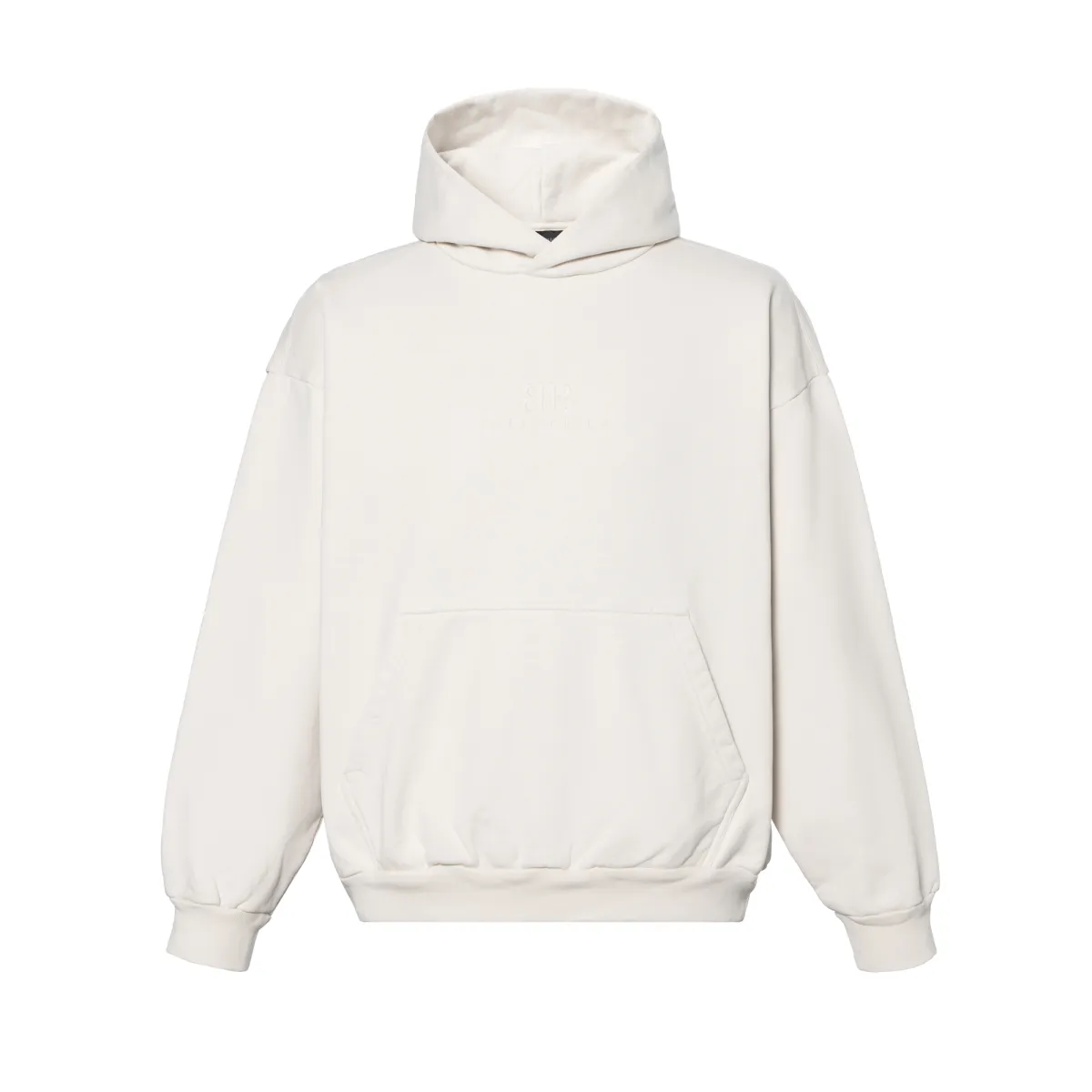 Balenciaga Bb Logo Embossed Hoodie
