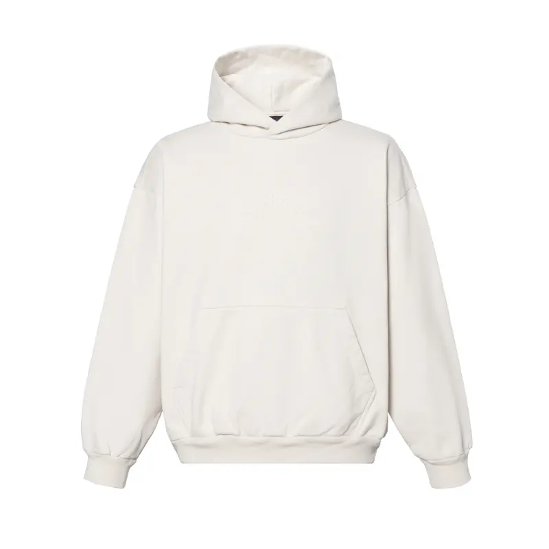 Balenciaga Bb Logo Embossed Hoodie