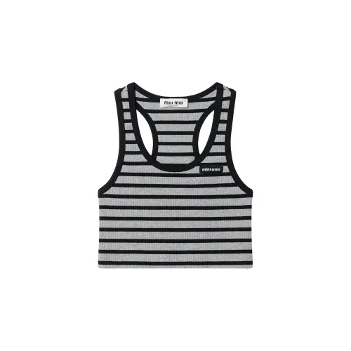 MIU MIU Tank Tops Women's Black