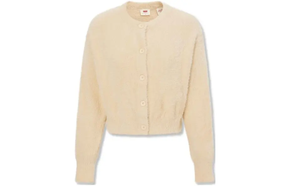 Levi's Knitwear Women's Beige Crew Neck Moderate