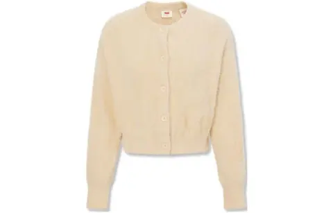 Levi's Knitwear Women's Beige Crew Neck Moderate