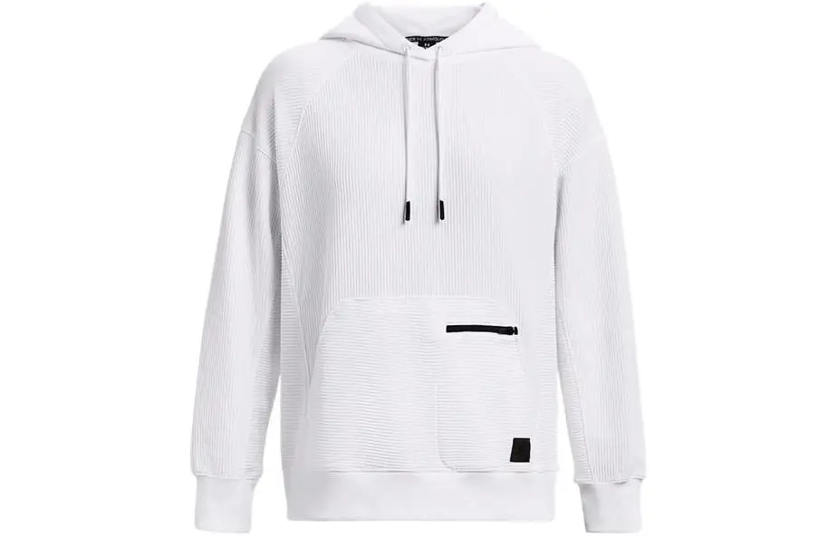 Under Armour Ottoman Sweatshirts Women's White Hooded Moderate Straight Fit