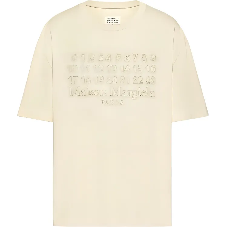 Maison Margiela Numbers Motif Crewneck T Shirt