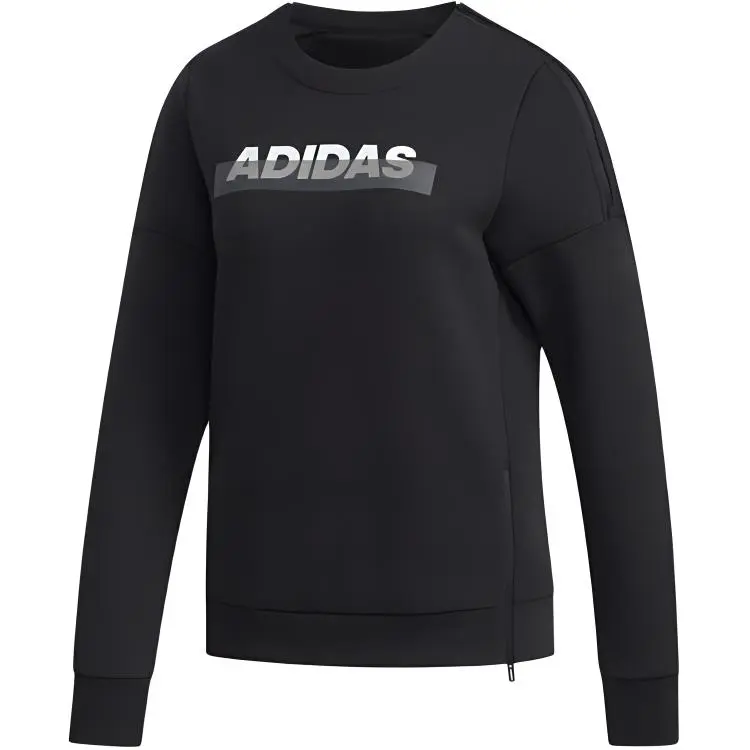 Adidas T-Shirts Women's Black Crew Neck Moderate