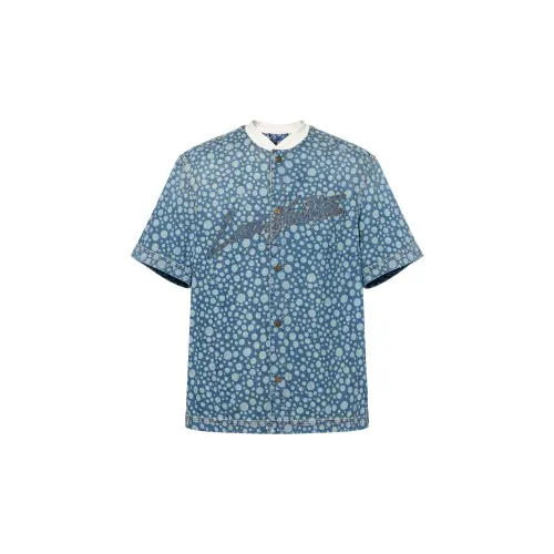 LOUIS VUITTON Pre Owned 2010s X Yayoi Kusama Denim Shirt