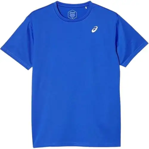 ASICS T Shirts Men's Blue Crew Neck