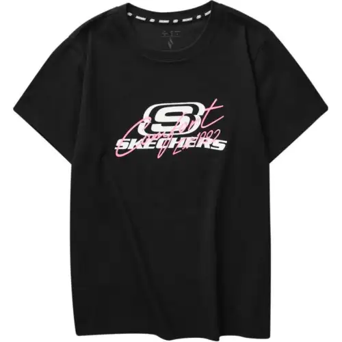Skechers T Shirt Women's Carbon Black