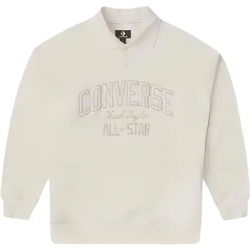 Converse BUTTONRetro Chuck Sweatshirt Women's White