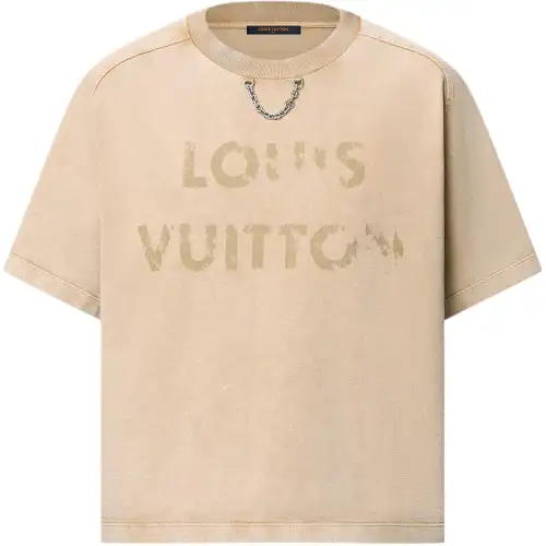 Lv Vintage Effect T Shirt