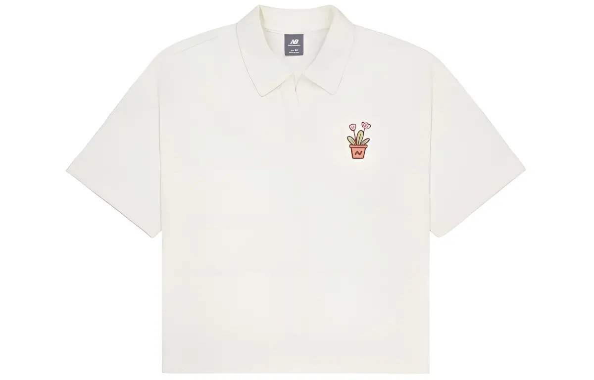 New Balance Heartfelt Living Polo Shirt Women's White