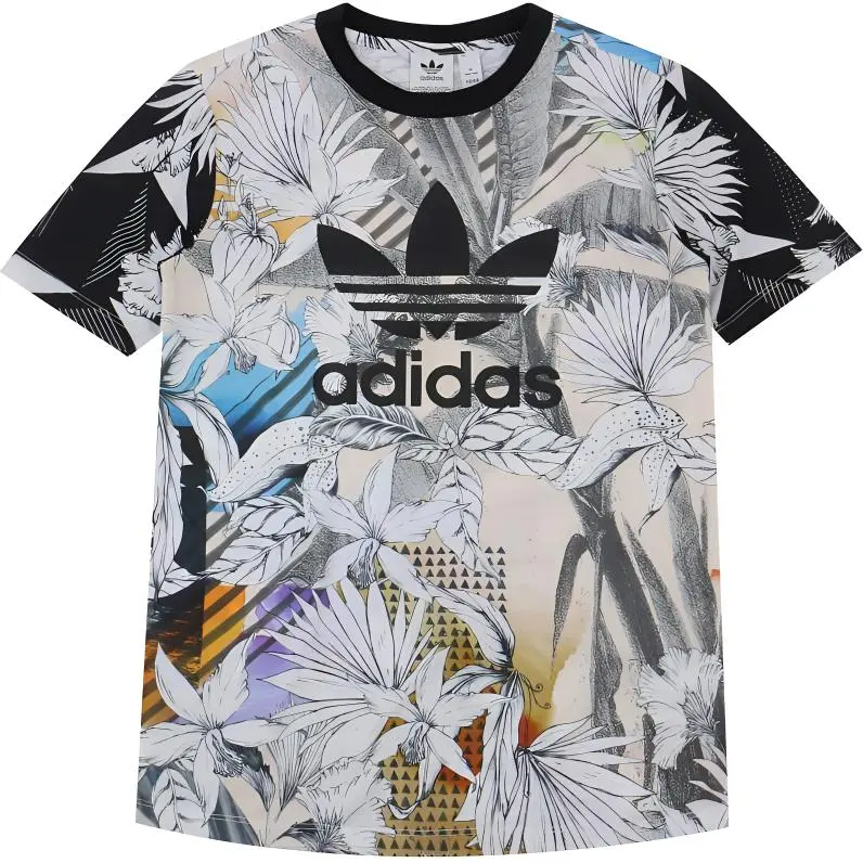 Adidas Originals T Shirt Women's All Over Print