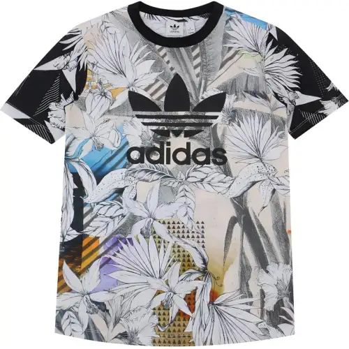 Adidas Originals T Shirt Women's All Over Print