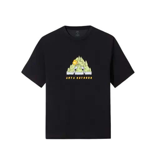 Anta Outdoor Collection T Shirt Men's Basic Black