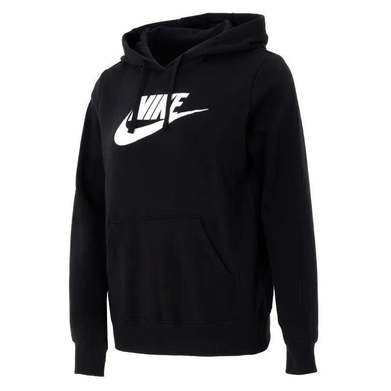 Nike Sweatshirts Women's Black Hooded (Non-detachable) Moderate