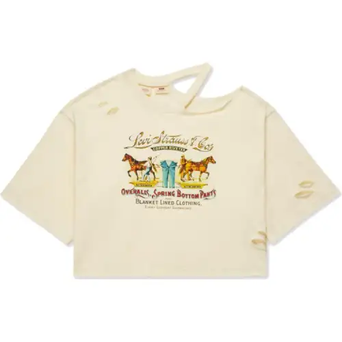 Levis T Shirt Women's Milk White