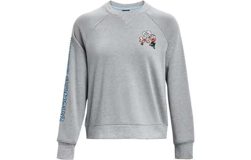 Under Armour Sweatshirts Women's Gray Crew Neck Moderate Regular