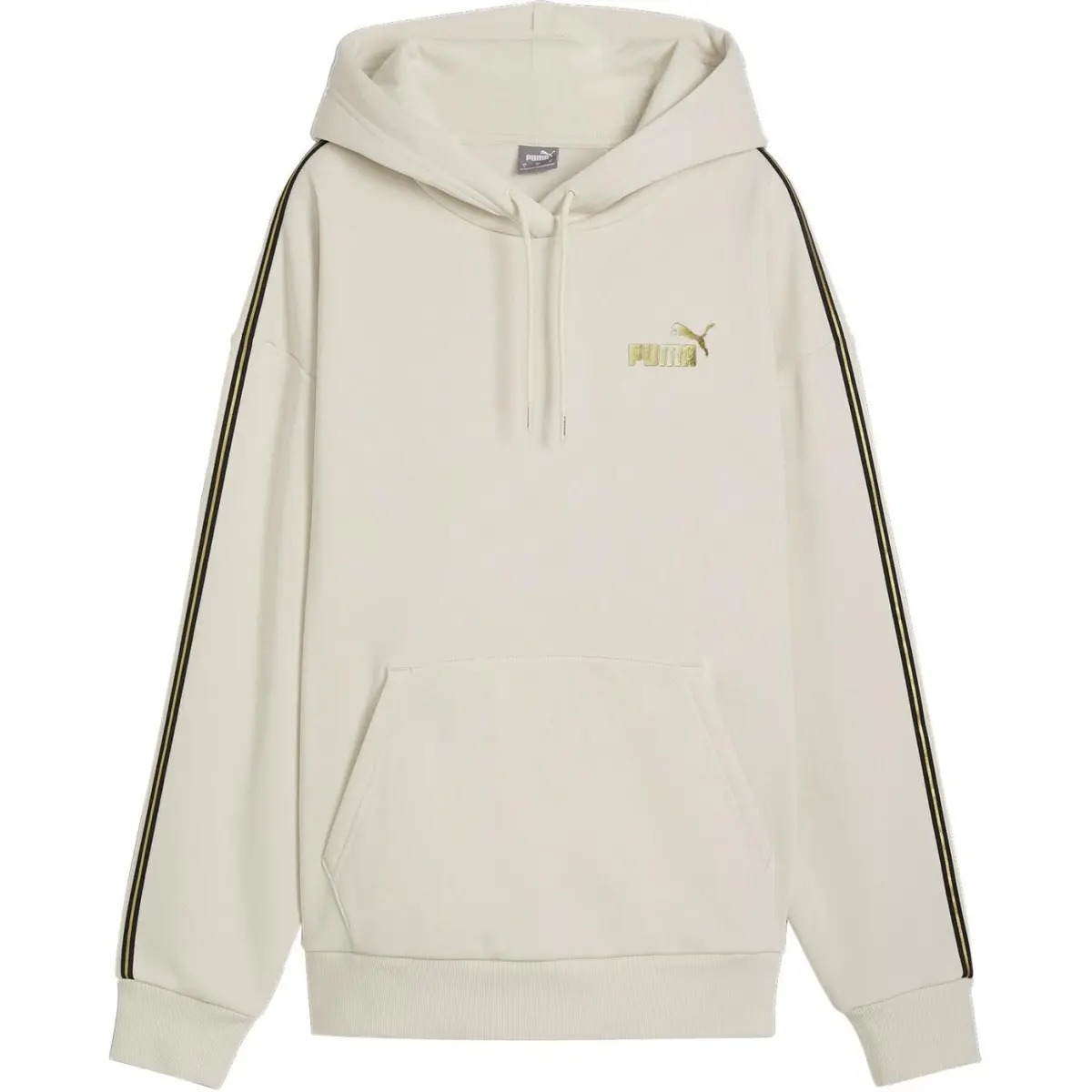 PUMA ESSTAPE Minimal Gold Hoodie Fl Forever Faster Brand Logo Letter Thermal Casual Hooded Fleece Lined Sweatshirt