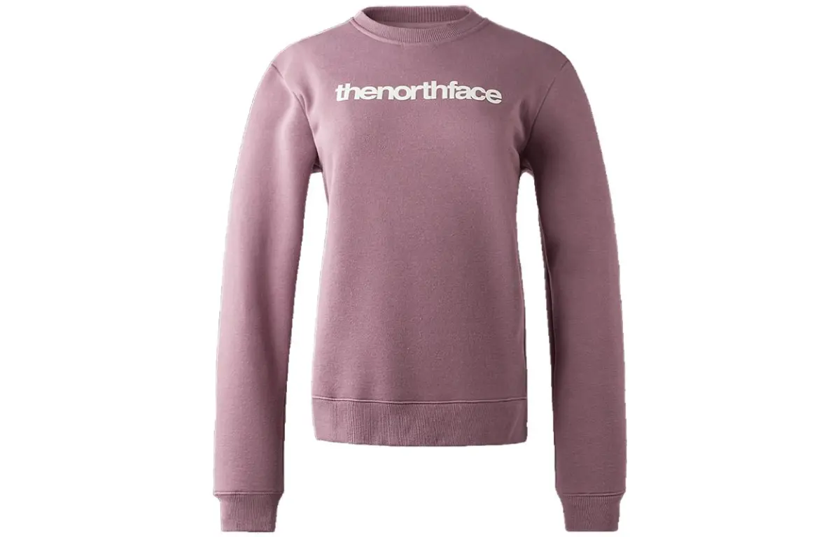 THE NORTH FACE Sweatshirts Women's Pastel Pink Crew Neck Moderate Regular