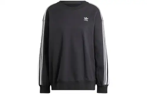 Adidas Originals Sweatshirts Women's Black Crew Neck Moderate Regular
