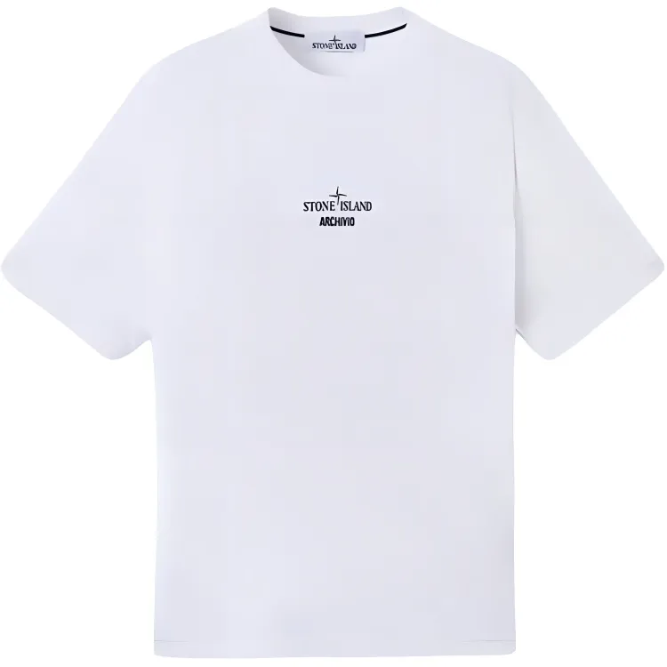 STONE ISLAND Logo Printed Crewneck T Shirt