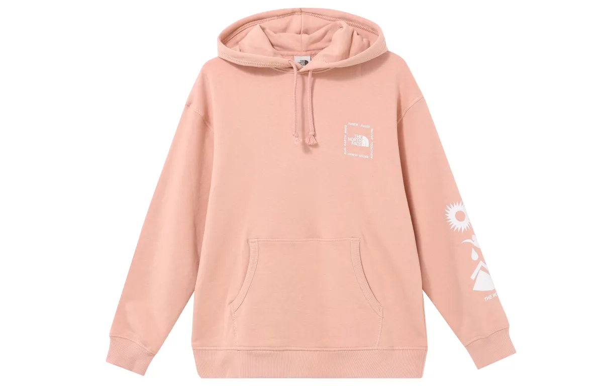 THE NORTH FACE Sweatshirts Women's Pink Hooded Moderate Regular