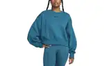 Nike Sweatshirts Women's Industrial Blue Crew Neck Moderate Regular