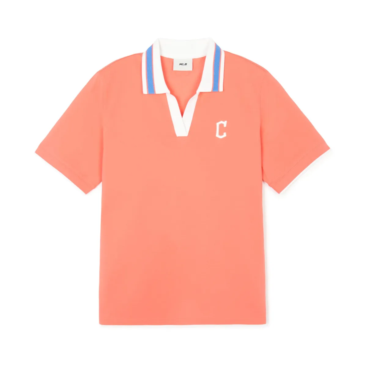 MLB Cleveland Guardians Polo Shirt Women's Coral