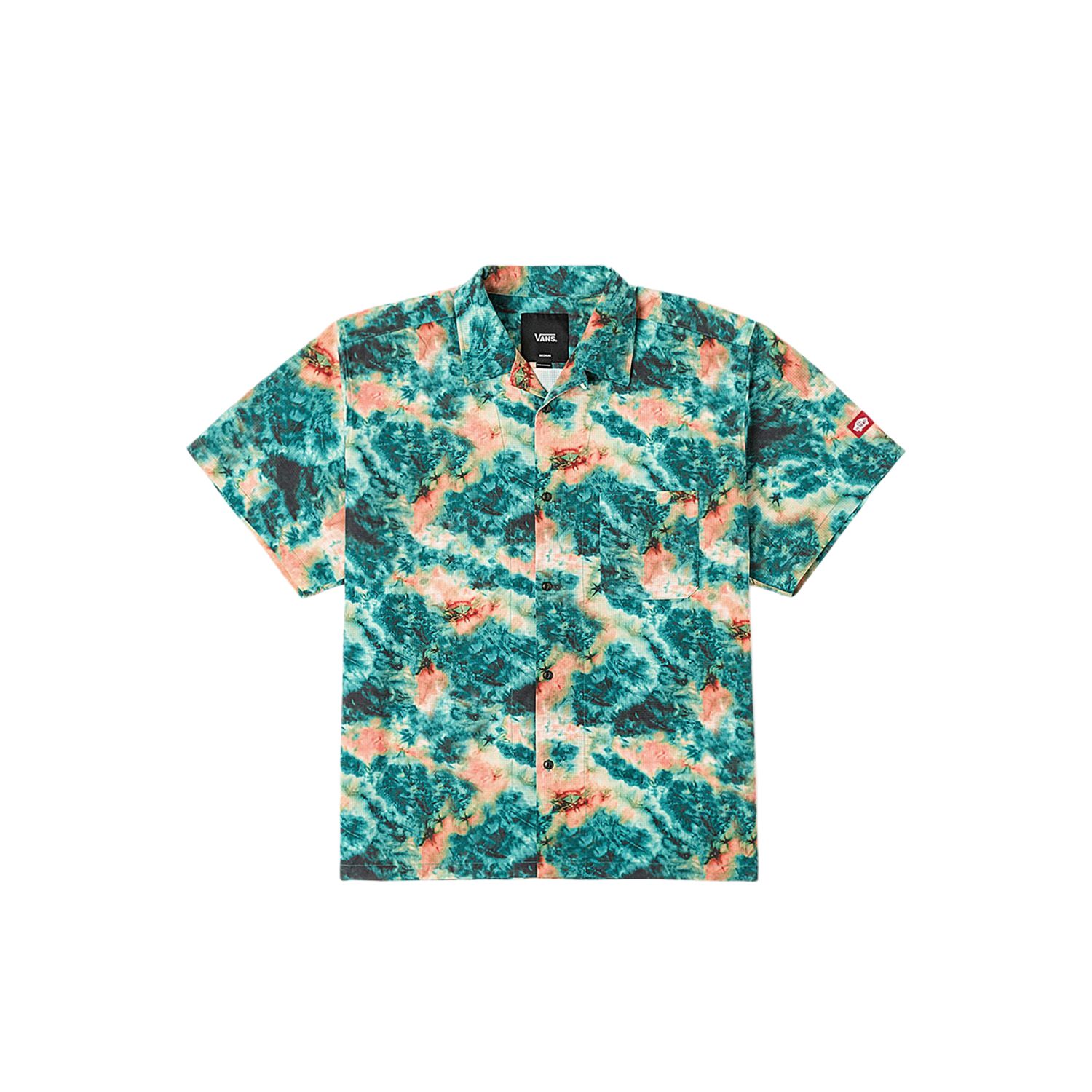 Мужская рубашка Vans SHIRT SS (зеленая)