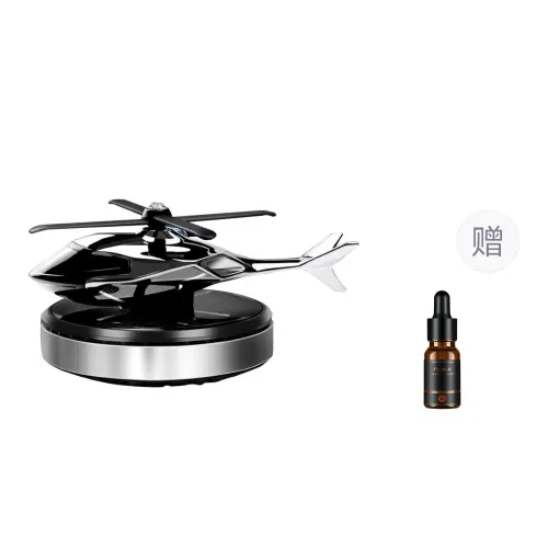 Rotating creative helicopter solar-powered, airplane, perfume, universal aromatherapy