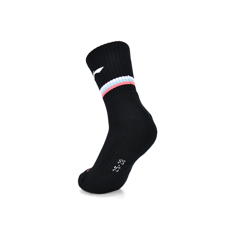 Li Ning Crew Socks Unisex Black
