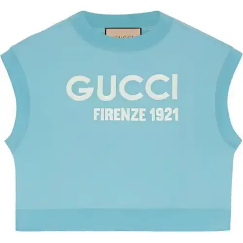 GUCCI Sweatshirts Women's Blue Crew Neck Moderate Other