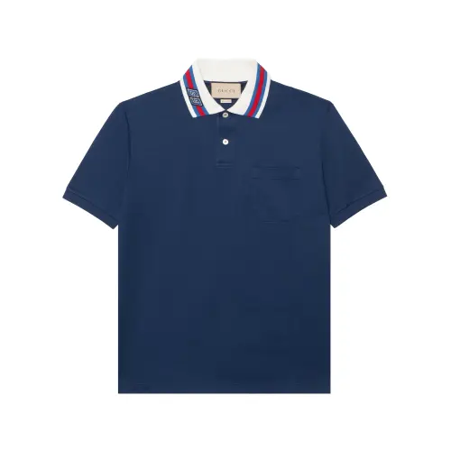 GUCCI 2024 Early Spring Collection T Shirt Men's Blue