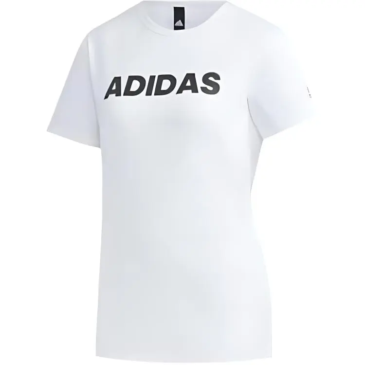 Adidas T-Shirts Women's White Crew Neck Moderate