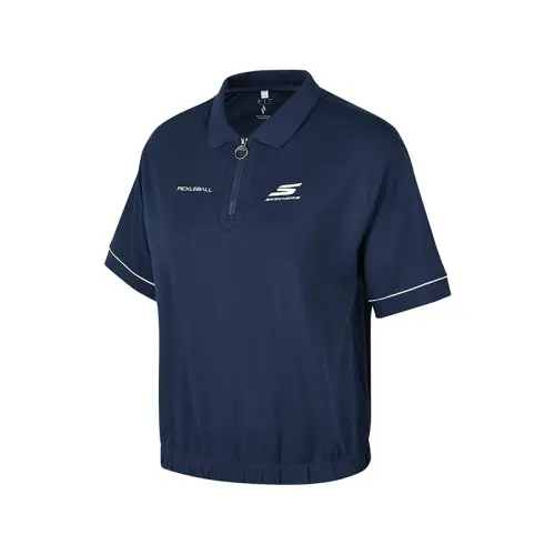 Skechers Comfortable Sports Collection Polo Shirt Women's Marine Collegiate Blue