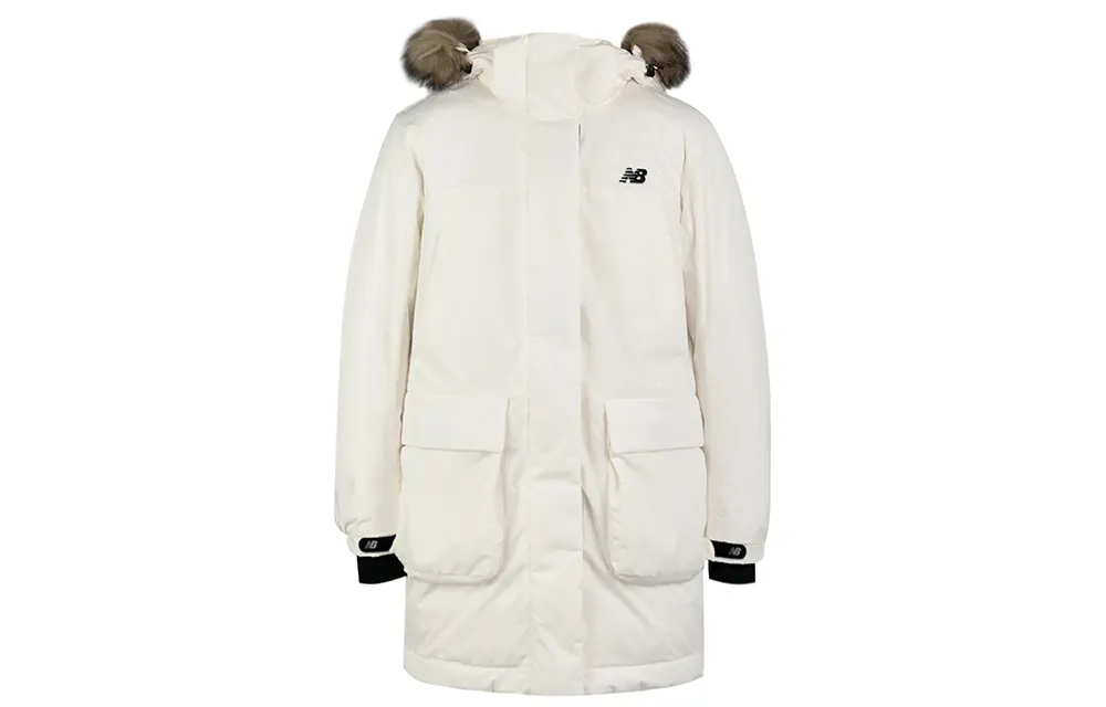 New Balance Down Jacket Winter Women's Ivory White