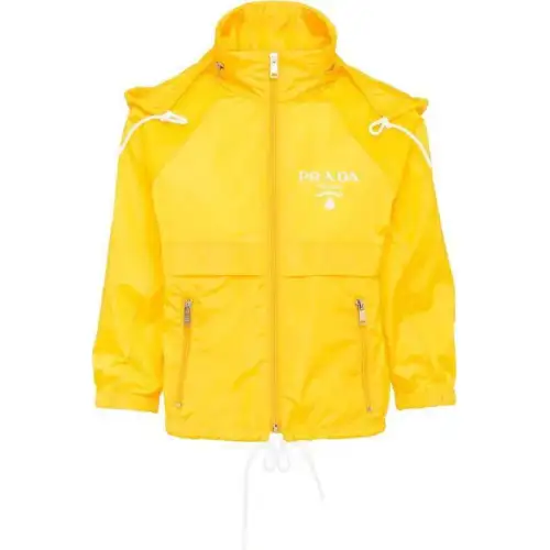 PRADA Jackets Women's Yellow Hooded Moderate Other