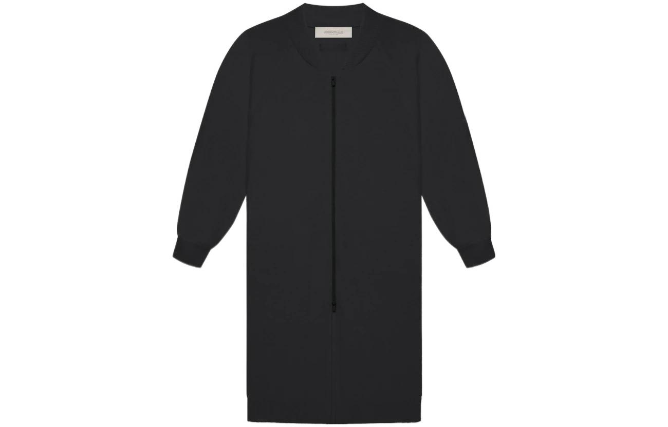 Женская куртка Fear of God Essentials SS22 Womens Long Cardigan Iron (черно-железо)