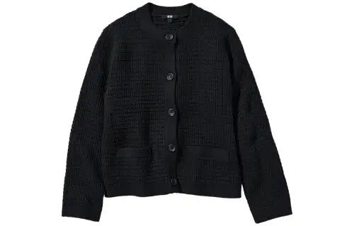 UNIQLO Knitwear Women's Black Crew Neck Moderate Other