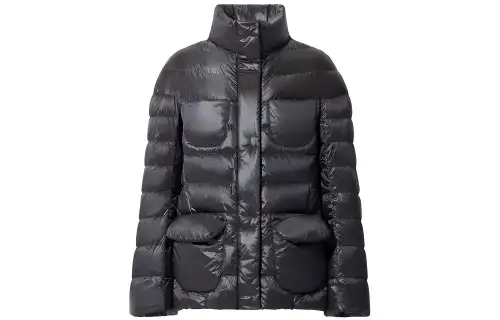 UNIQLO Down Jackets Women's Dark Gray Stand Collar Moderate Other