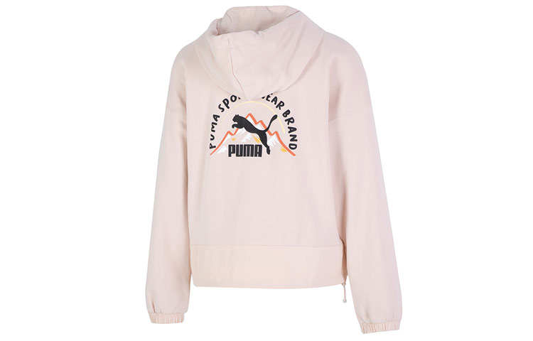 Женская куртка PUMA Camping Full-zip Hoodie (розовая)