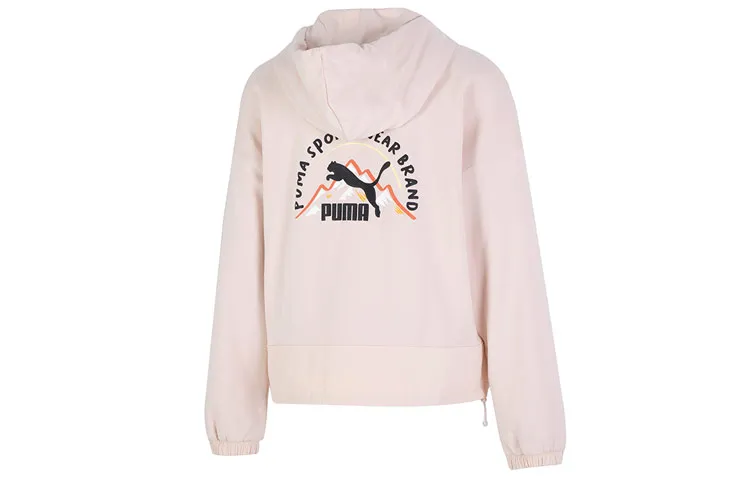 PUMA Jackets Women's Pink Hooded Moderate Other