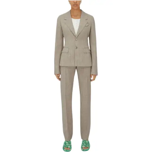 Bottega Veneta Jackets & Coats Women's Light Gray