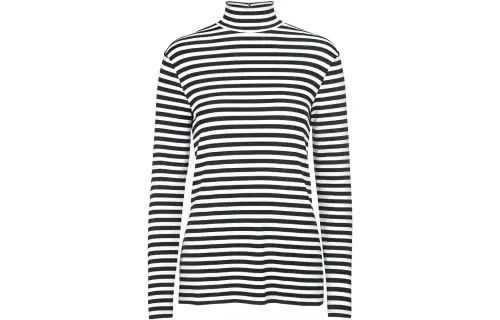 Burberry Sweatshirts Women's Black/White Turtleneck Moderate Regular