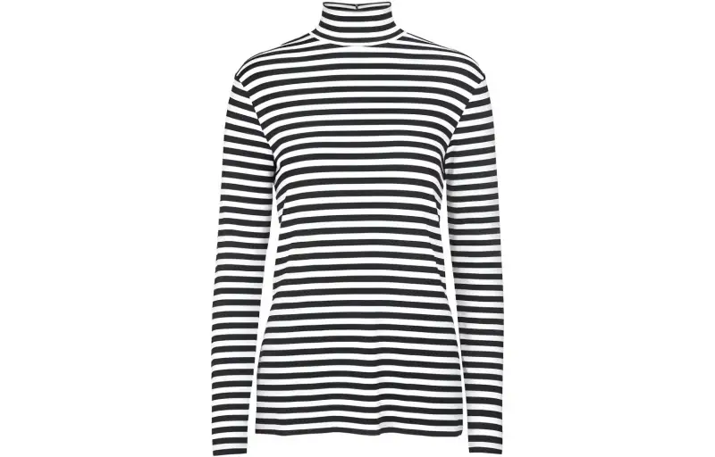 Burberry Sweatshirts Women's Black/White Turtleneck Moderate Regular